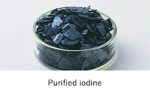Purified iodine