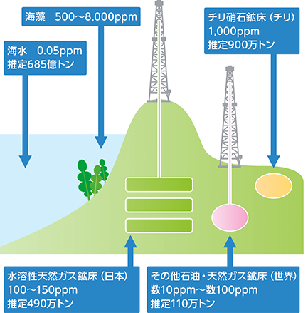 ヨウ素はどこにあるの？